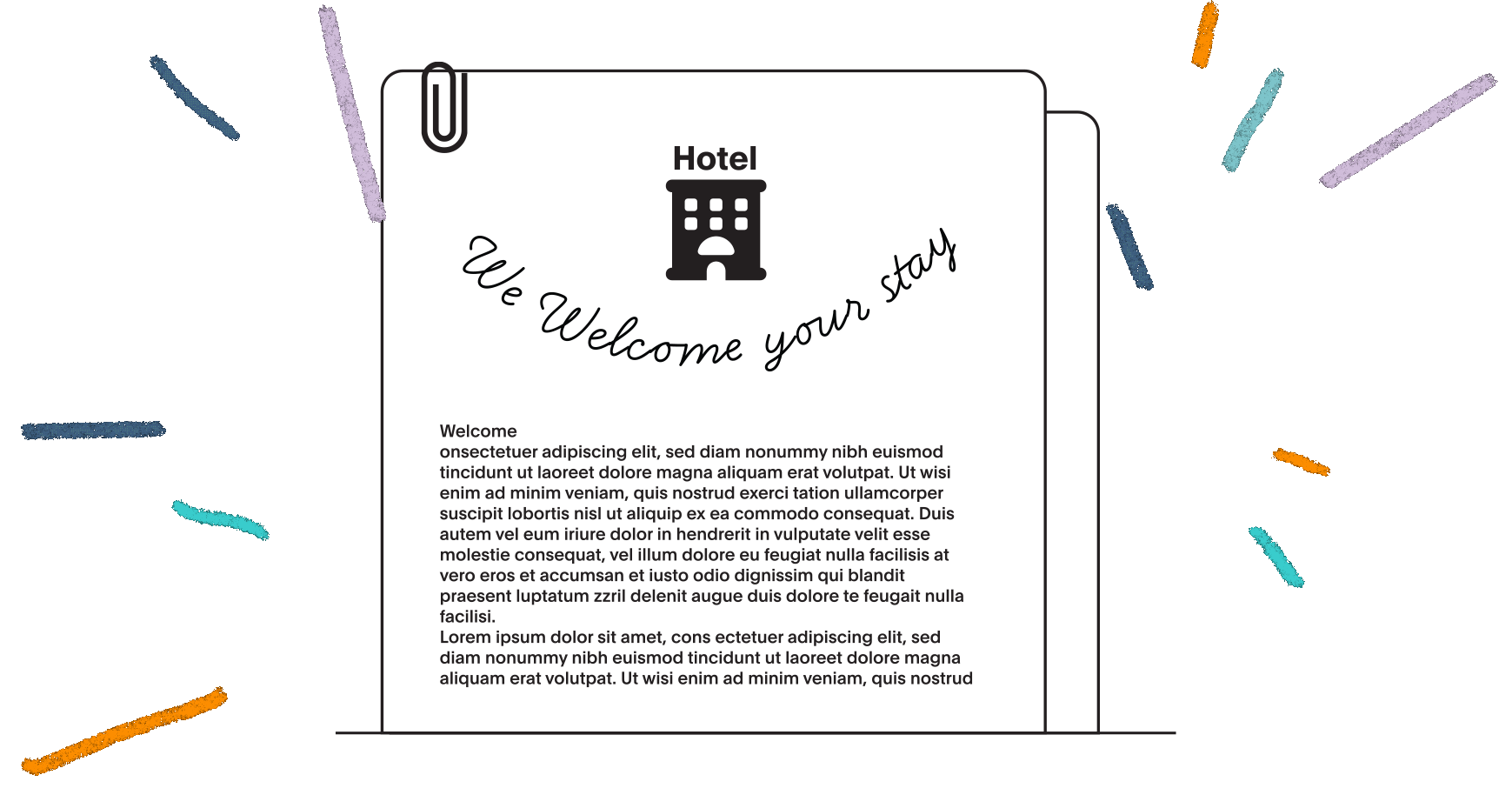 hotel-registration-card-welcome-letter